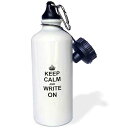 3dRose Keep Calm and Write on-Carry on Writing-Author Phd Thesis Writer Gifts Fu...