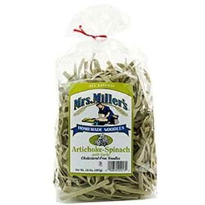 ミセス・ミラーズ アーティチョークほうれん草ヌードル 14オンス (2個パック) Mrs. Miller's Artichoke Spinach Noodles 14oz (Two Pack)