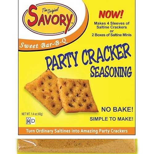ܥ꡼ƥ˥󥰡1.4󥹡ȥСBQ4ѥå Savory Fine Foods Savory Saltine ...