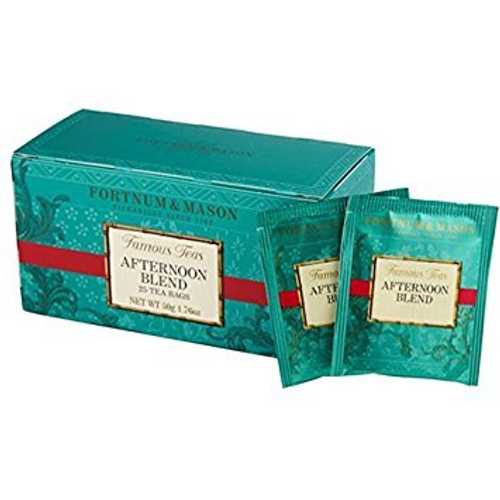 フォートナム & メイソン ブリティッシュ ティー、アフタヌーン ブレンド、ティーバッグ 25 個 Fortnum & Mason London Fortnum & Mason British Tea, Afternoon Blend, 25 Teabags