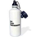 3dRose Eat Sleep Photography-Gift for Photographer Shooting Fans Black Text Spor...