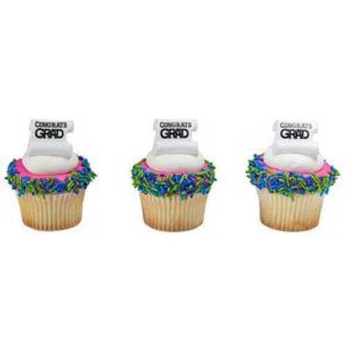 新しい DecoPac Grad Diploma カップケーキ リング (24 個) … Lucks New DecoPac Grad Diploma Cupcake Rings (24-Count)