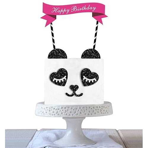 パンダベビーケーキトッパー、フードピック、ベビーシャワーケーキデコレーション、誕生日パーティーピック。 Maydolbone Panda Baby Cake Topper Food Picks Baby Shower Cake Decor And Birthday Party Picks