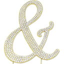 Sparkly Rhinestones Sparkly Rhinestone Ampersand Letter Cake Topper - 4.62