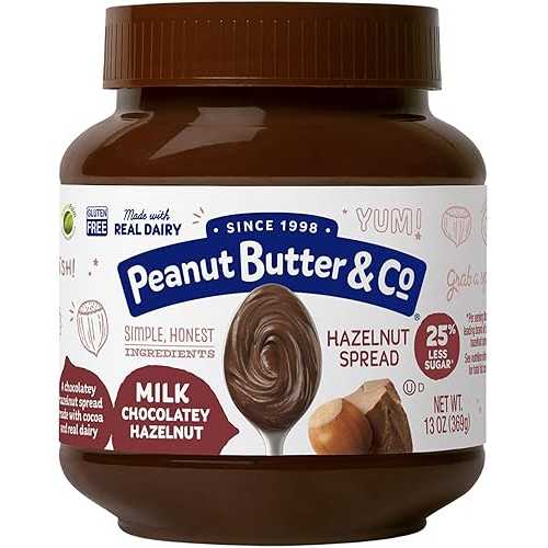 Peanut Butter & Co. Hazelnut Spread, Milk Chocolatey Hazelnut, Gluten Free, 13 Oz 6 Count (Pack of 1)