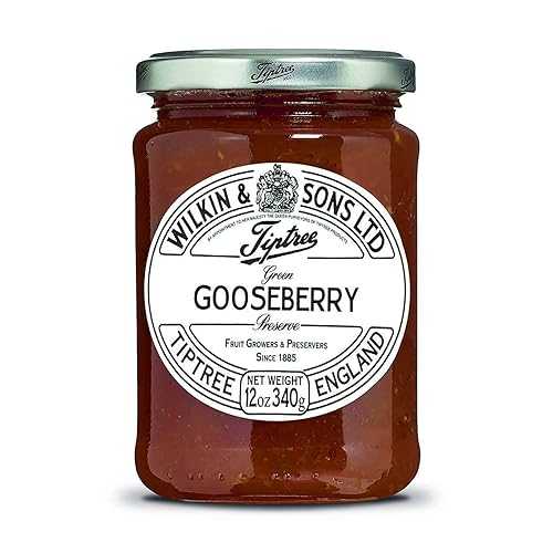 ティプツリー グリーングースベリープリザーブ、12オンス瓶 Tiptree Green Gooseberry Preserve, 12 Ou..