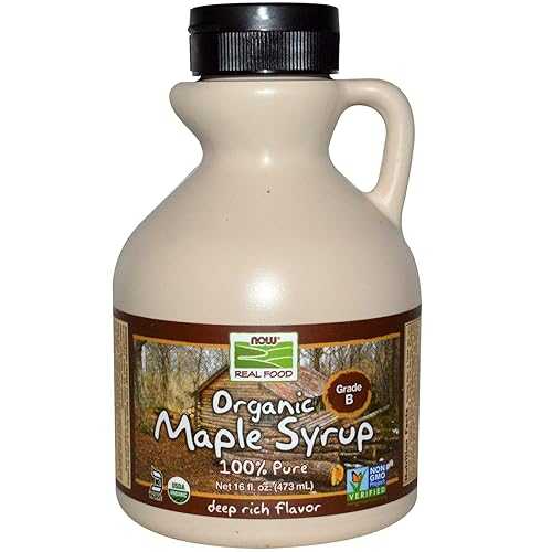 NOW Foods NOW Real Food - Organic Maple Syrup (Grade A Dark Color) - 16 fl. oz (473 ml) b