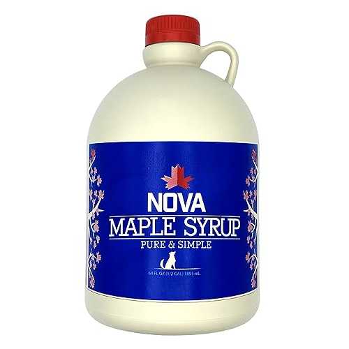 Nova メープル シロップ - 純粋なグレード A メープル シロップ (0.5 ガロン) Nova Maple Syrup - Pure Grade-A Maple Syrup (Half Gallon)