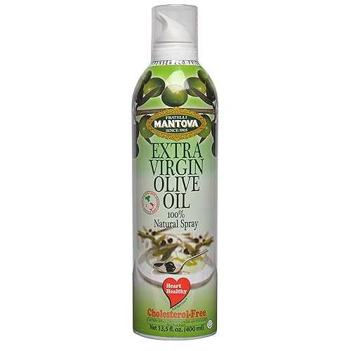 Mantova エクストラバージン オリーブオイル スプレー、13.5 オンス (2 個パック) Mantova Extra Virgin Olive Oil Spray, 13.5 Oz (Pack of 2)