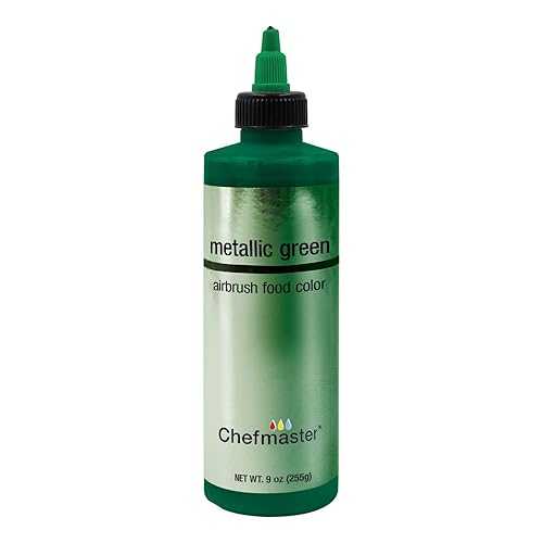 シェフマスター エアブラシ フードカラー、9オンス、メタリックグリーン Chefmaster Airbrush Food Color, 9-Ounces, Metallic Green