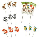 リリアン ローズ ウッドランド ベビー シャワー ケーキ トッパー (24BS230 CT) Lillian Rose Woodland Baby Shower Cake Toppers (24BS230 CT)
