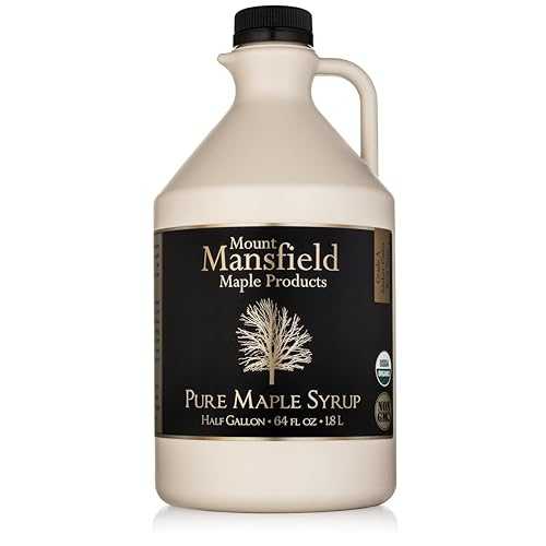 Mount Mansfield Maple Products Mansfield Maple Certified Organic Pure Vermont Maple Syrup in Plastic Jug Grade A Amber Rich, Half Gallon Mount Mansfield Maple Products Mansfield Maple Certified Organic Pure Vermont Maple Syrup in Plastic Jug Grade A Amber Rich, Half Gallon