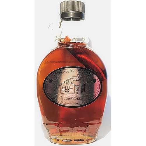 100% ピュア NH メープル シロップ、オーガニック シナモン注入、250ml Blueberry Hill Sugarworks 100% Pure NH Maple Syrup, Organic Cinnamon Infused, 250ml 100% ピュア NH メープル シロップ、オーガニック シナモン注入、250ml Blueberry Hill Sugarworks 100% Pure NH Maple Syrup, Organic Cinnamon Infused, 250ml