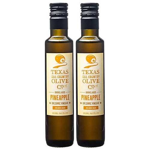 TEXAS HILL COUNTRY OLIVE CO. Pineapple Balsamic Vinegar - Gourmet Barr...