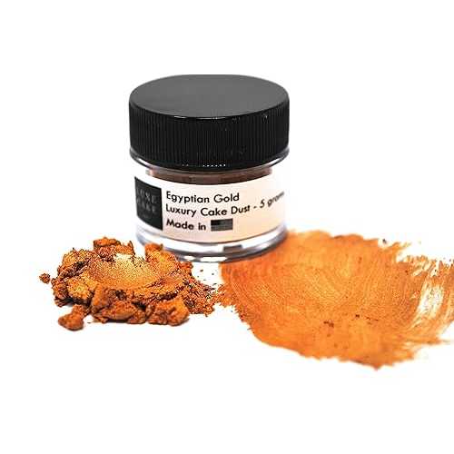Luxe Cake EGYPTIAN GOLD Luster Dust Luxury Cake Dust, 5 grams, USA Mad...