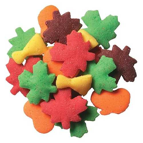 DECOPAC Harvest Thanksgiving Quins, 18oz, Fancy Sprinkles In Pumpkin, Leaf & Haystack Shapes, Candy Sprinkles in Handheld Container, Edible Sprinkles For Celebration Cakes, Cupcakes, Cookies