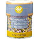 Wilton Naturally Flavored Nonpareils Sprinkles 1.76oz-Rainbow