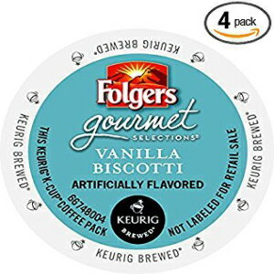 フォルジャーズ グルメ セレクション バニラ ビスコッティ コーヒー K-カップ Folgers Gourmet Selections Vanilla Biscotti Coffee K-Cups