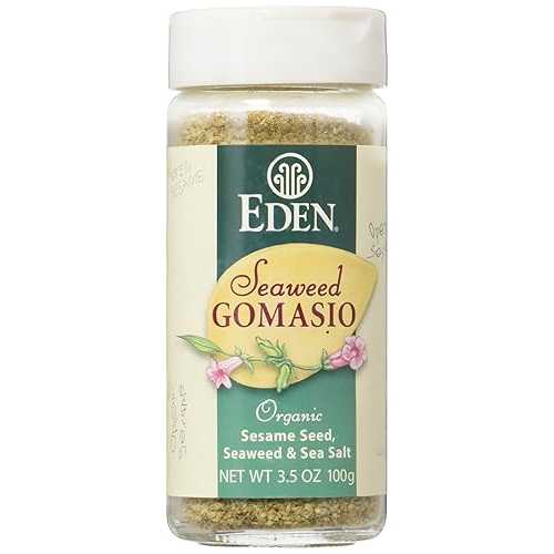 オーガニック海藻 Gomasio - ゴマ、海藻、海塩 3.5 オンス (100 グラム) 瓶 Eden Organic Seaweed Gomasio - Sesame Seeds Seaweed & Sea Salt 3.5 Ounce (100 Grams) Jar