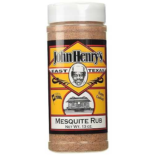 John Henry's East Texas Mesquite Rub BBQ シーズニング スパイス - 13 オンス John Henry's East Texas Mesquite Rub BBQ Seasoning Spice - 13 OZ