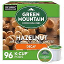 Green Mountain Coffee Roasters Hazelnut Decaf Coffee, Keurig Single-Serve K-Cup pods, Light Roast, 96 Count