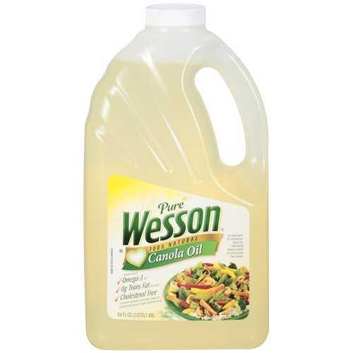 Pure 100% Natural Canola Oil, 64 oz Wesson Pure 100% Natural Canola Oil, 64 oz Wesson
