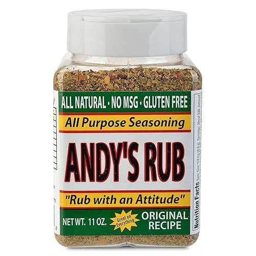 Andy's Rub、アティチュードを備えたオールナチュラル ラブ、11 オンス ANDY'S RUB "RUB WITH AN ATTITUDE" Andy's Rub, an All Natural Rub with Attitude, 11 oz.