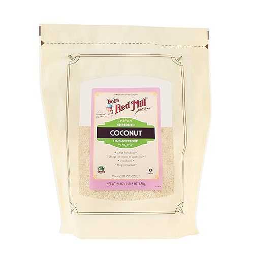 Bob's Red Mill Shredded Coconut, 24oz (Pack of 4) - Non GMO, Fair Trade Certified, Vegan, Paleo Friendly, Keto Friendly Friendly, Kosher