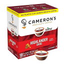 Cameron's Coffee Single Serve Pods, Flavored, Highlander Grog, 18 Count (Pack of 1)