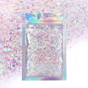 Electric Bliss Beauty Iridescent Body Glitter - 15g Chunky Holographic Face Glitter, Hair Glitter, Eye Glitter and Body Glitter, Rave Glitter, Festival Accessories, Cosmetic Glitter Makeup. Loose Glitter Set