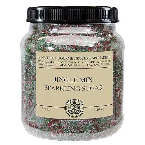 インディアツリー スパークリングシュガージングルミックス、3.3ポンド India Tree Sparkling Sugar Jingle Mix, 3.3lbs