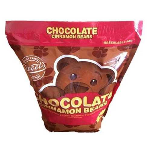 楽天GlomarketSweet Candy Company Chocolate Covered Cinnamon Gummy Bears - Real Milk Chocolate, Gourmet Cinnamon Candy, Gluten Free Gummies for Kids and Adults, Kosher - 42 oz Resealable Bag （Pack of 1）