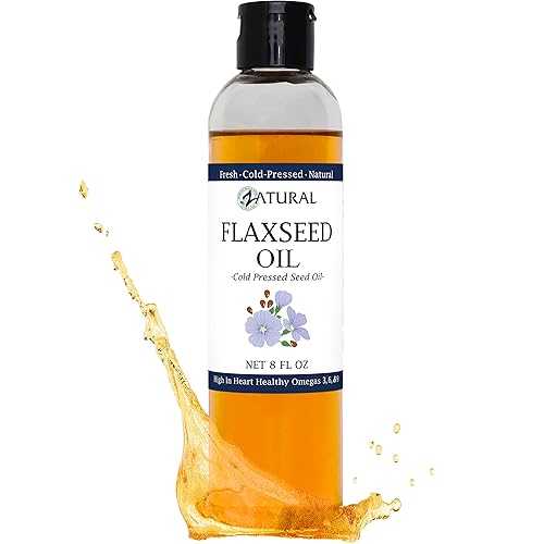Zatural Flaxseed Oil Organically Grown 100% Pure Flax Seeds Cold Press...