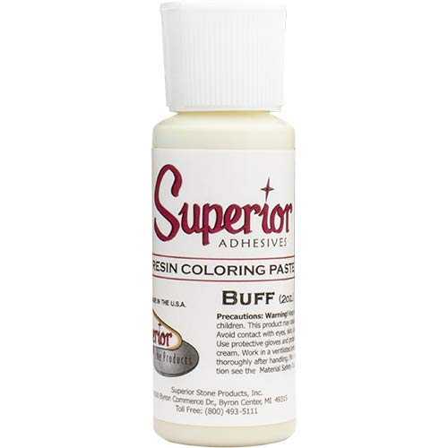 優れたレジン カラーリング ペースト (2 オンス、バフ) Superior Stone Products Superior Resin Color..