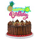 Celebrate Next Hawaiian Luau Tropical Oceania Hibiscus Theme Cake/Food/Cupcake/Appetizer/Desert Decorating Topper Decorations with Sprinkles