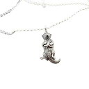 ラッコチャーム - スターリングシルバーネックレス - 彼女へのギフト CY Design Studio Sea Otter Charm - Sterling ...