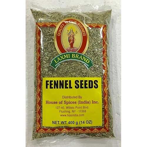 ラクシュミ フェンネルシード - 400 グラム LAXMI BRAND Laxmi Fennel Seeds - 400 Gram