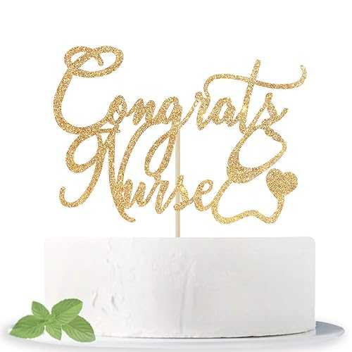 Cos mos Congrats Nurse Cake Topper, Congrats Grad 2025 Nurse, Nursing ...