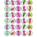 NATURAL BEHAVIOUR 30 x Edible Cupcake Toppers Dino Buddy Inspired Collection of Edible Cake Decorations Uncut Edible on Wafer Sheet