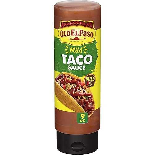 Old El Paso Taco Sauce, Mild, Squeeze Bottle, 9 oz.