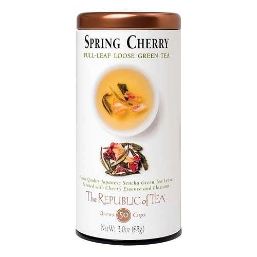 The Republic of Tea スプリングチェリー、3.0 オンス / 50-60 カップ The Republic of Tea Spring Che..