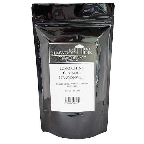 Elmwood Inn Fine Teas, Lung Ching Green Tea Dragonwell, 12-Ounce Pouch...