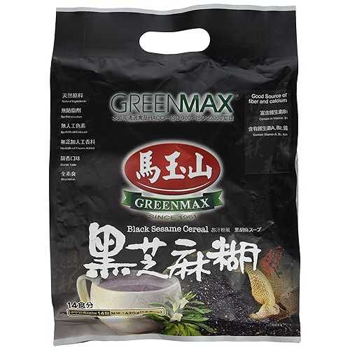 Greenmax - ޥꥢ (1 ѥå) WAHALAA Greenmax - Black Sesame Cereal (Pac...