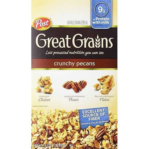 グレート グレーンズ クランチー ピーカン、16 オンス [2 個パック] Post Great Grains Crunchy Pecan, 16-ounce [Pack of 2]