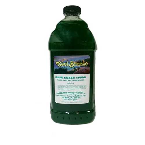 Coolbreeze Beverages Ready to Use Slush Mix - 1/2 Gal Bottle - Sour Gr...