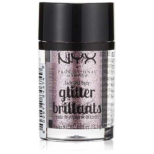 NYX Nyx professional makeup face & body glitter, rose, 0.08 ounce