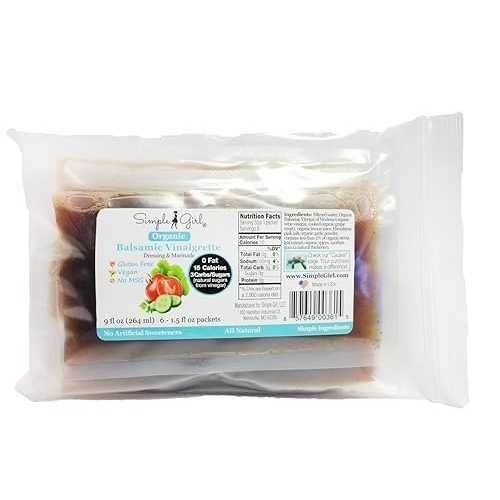 シンプルガール バルサミコビネグレットサラダドレッシング 1回分（6個入り） Simple Girl Balsamic Vi..