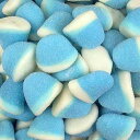 Vidal ブルー ラズベリー グミ ドロップス ブルーとホワイト 2.2 ポンド Vidal Blue Raspberry Gummi Drops Blue and White 2.2 lbs
