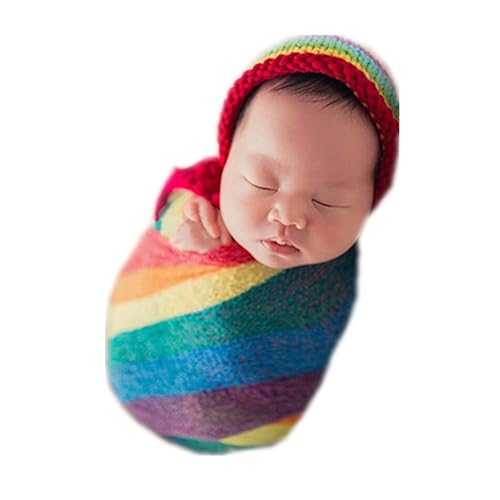Coberllus Newborn Baby Photo Props Wrap Cloth Blanket Swaddle for Boys...