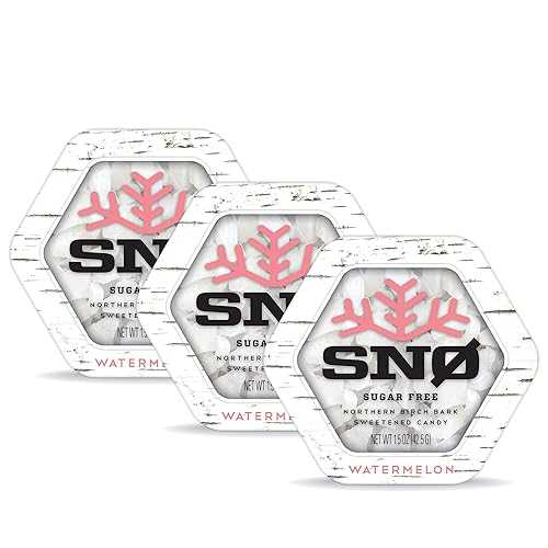 SNØ Watermelon Xylitol Candy Chips (3-Pack)- SN 1.5 oz - Sugar-Fr...